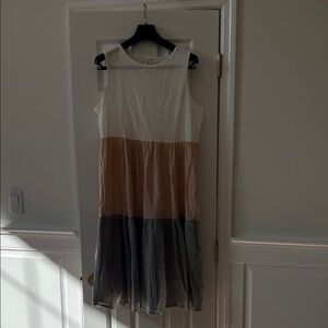 Colorblock Sleeveless Dress